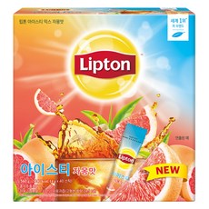 Lipton 立頓 冰茶粉 葡萄柚口味, 1個, 40入, 14g