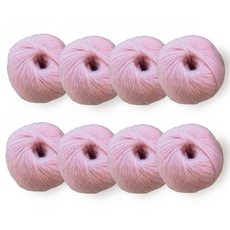 knit seasons 柏林圍巾替代 poet 馬海毛線, 8個, 粉紅色