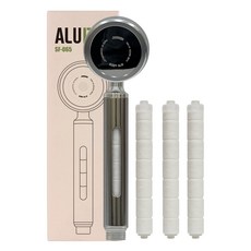 아쿠아듀오 ALU13 알루미늄 필터샤워기 헤드 소형 SF-065 + ALU13 전용필터 3p 세트, 1개, 혼합색상