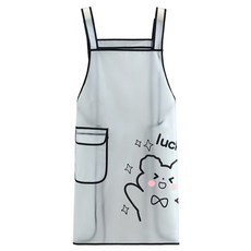 Taminayo 現代美術用吊帶TPU圍裙, 幸運白