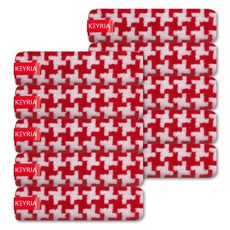 Keyria 風車設計毛巾 150g 40支精梳棉, 紅色, 10個