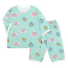 몰리멜리프렌즈 아동용 디즈니 아리스토캣 루즈핏 7부 실내복 상하 세트