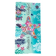 Boorepick 大型夏威夷海灘巾 140 x 70 cm, 海星, 1個