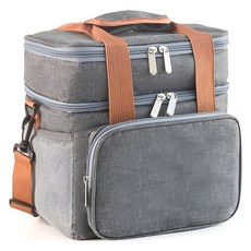 Roicamper 多用途 600D 2層保冷袋 10L, 1個, 灰色