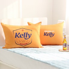 나라홈데코 베개커버 솜포함, 더블임팩트라거 켈리, 1개