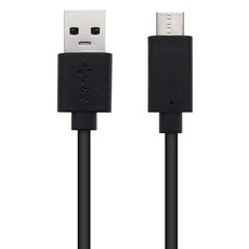 컴스 USB 3.0 A타입-USB 3.1 C타입 고속충전 데이터 케이블 TB124, 1개