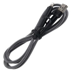 컴스 C타입 / A타입-멀티단자 꼬리물기 60W 멀티 고속충전 케이블 IH766, 1개, 1m