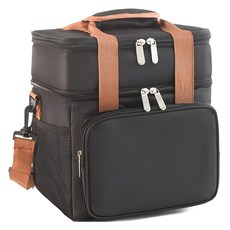 Roy Camper 多用途 600D 2層保冷袋 10L, 1個, 黑色