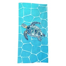 Boorepick 大型夏威夷海灘巾 140 x 70 cm, 烏龜, 1個