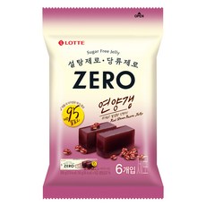 LOTTE 樂天 ZERO 紅豆羊羹 50g x 6入, 1個, 300g