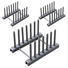 윤코 식기 접시 정리대 주방 싱크대 12 x 17 x 9.5 cm, 3개, 그레이