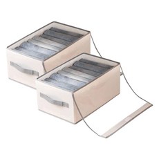 마켓피오 홈 투명 덮개가 있는 의류 보관함 타입2, 2개