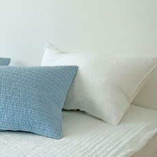 누블 고온에 삶은 줄누빔 피그먼트 60수 아사 순면 베개커버