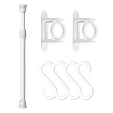 World Clean 伸縮桿 25~40cm + O型支架 2p + S型掛鉤 4p 套組, 單一顏色