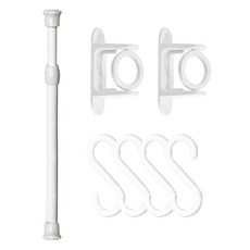 World Clean 伸縮桿 30~50cm + O型支架 2入 + S型掛鉤 4入 組, 單一顏色
