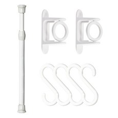 World Clean 伸縮桿 18~28cm + O型支架 2p + S型掛鉤 4p 套組, 單一顏色