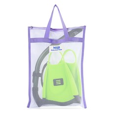 hiiji 短蛙鞋多用途網袋, 1個, 白色 + 薰衣草紫