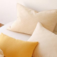Nubile 條紋水洗純棉枕頭套