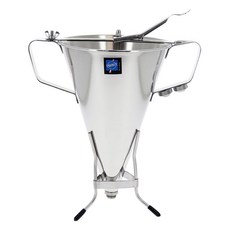 de Buyer 畢耶 Kwik 漏斗式分裝器 附支架, 不鏽鋼色, 3.3L, 1個