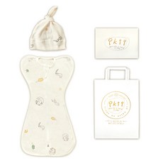 ikii 嬰兒用包巾組 S + 禮物盒 + 購物袋