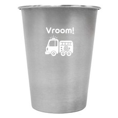 kitchen U 兒童用噗噗車不鏽鋼304杯, 1個, 350ml, 混合顏色