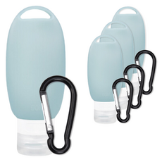 리빙헤븐 여행용 공병 90ml x 4p + 후크고리 4p 세트, 1세트, 민트
