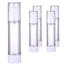 LIVING HEAVEN 旅行用化妝品按壓空瓶 50ml, 單一顏色, 5個