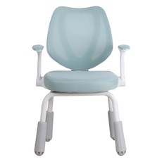 파파가구 일체형 아동용 라온 바른자세 메쉬 의자 고정형, 블루