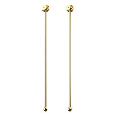 WAGENSTEIGER 304不鏽鋼家用調酒骰子搗棒, 金色, 2個