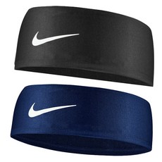 나이키 드라이 핏 헤어밴드 2종 세트, 블랙, 네이비, 1세트