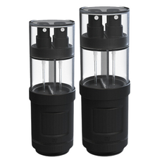 LIVING HEAVEN 4合1旅行用分裝瓶 55ml x 2p + 70ml x 2p 組, 黑色, 1個