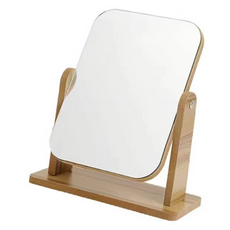 파이네스트원 木質旋轉桌鏡 Large 22 x 25 x 8 cm, 復古木質色