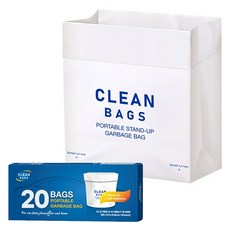 카템 차량용 스탠드형 부착 쓰레기봉투 20p, 혼합색상, 1개