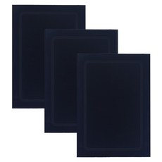 絲絨圓章獎狀盒, 藏青色, 3個