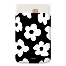 트라이코지 스퀴시 플라워 마그네틱 슬라이드 카드지갑 (맥세이프 호환), 1개, 스퀴시 플라워 화이트