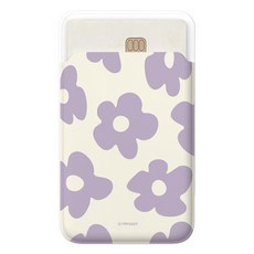 트라이코지 스퀴시 플라워 마그네틱 슬라이드 카드지갑 (맥세이프 호환), 1개