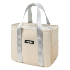 탑피아 심플 보온보냉백, 베이지, 1개