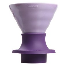 HARIO 好璃奧 滴漏式陶瓷彩色開關濾杯+濾紙 100入組合 紫色 SSDC-02-PUH, 200ml, 濾杯 + 濾紙, 1個
