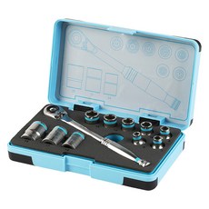 SUNKEY 不鏽鋼套筒扳手11件組 9.5mm SSR-11ST, 1套