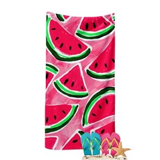 Boorepick 大型夏季玩水海灘巾 160 x 70 cm, 紅色, 1個