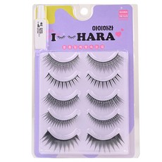 IHara Petit Up 假睫毛 5對 HH03 + 膠水組, 1個, 黑色