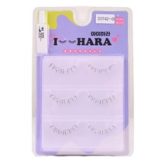 IHara 下睫毛 2p x 3入 + 膠水組合 DDT42-06, 黑色, 1個
