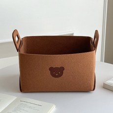 Bloomhome 毛氈尿布整理收納盒, 1個, 棕色