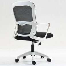 데일리네스트 학생 의자 타입C, 화이트 프레임 블랙 스탠다드