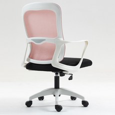 데일리네스트 학생 의자 타입C, 화이트 프레임 핑크 스탠다드