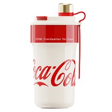 점 코카콜라 파이파이 진공 텀블러, 레드화이트, 650ml, 1개