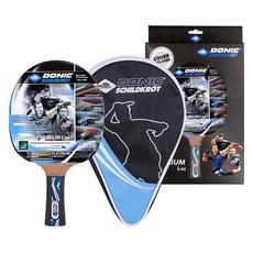 DONIC 橫拍白金碳纖維桌球拍套組, 1套, 單一商品