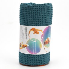 투그램플러스 도톰한 요가 타월, 블루, 1개