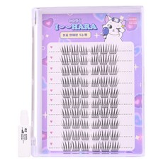 IHara 大容量Bling Bling假睫毛, 黑色, 1個