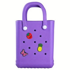 Mondeuspot EVA 配件 DIY 迷你防水果凍舒適包 YY57484, 紫色